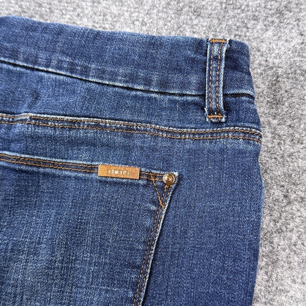 Chicos So Slimming Girlfriend Slim Leg Crop Jean US Size 14P 2.5P Mid Rise Denim - Picture 12 of 16